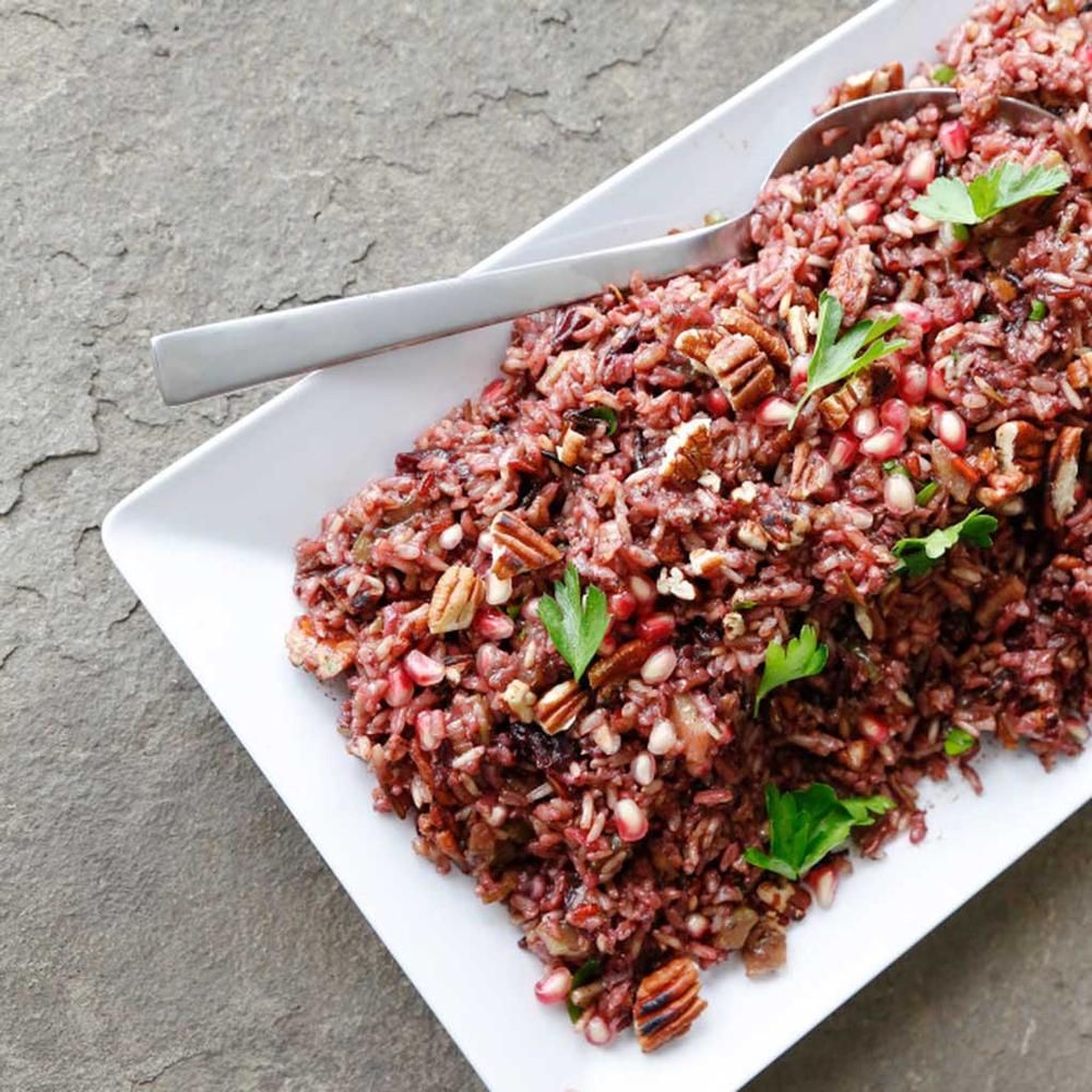 Cherry and Pomegranate Wild Rice Salad