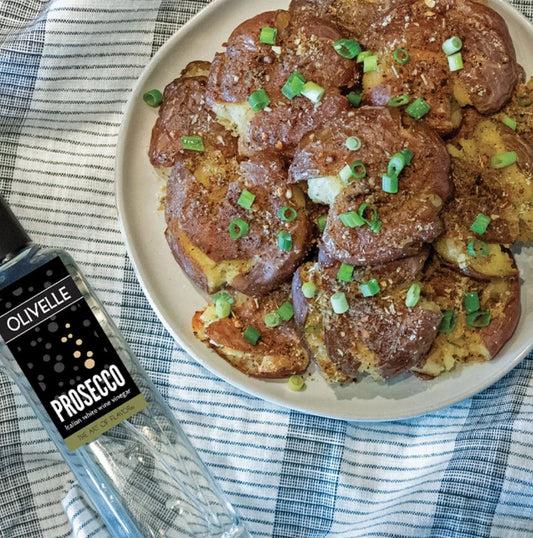 Salt & Vinegar Smashed Potatoes