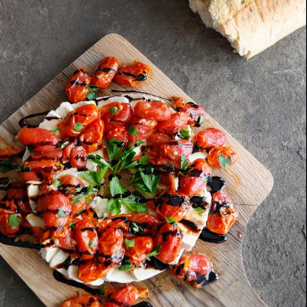 Warm Brie with Slow Roasted Tomatoes
 &ndash; Olive Herb Co