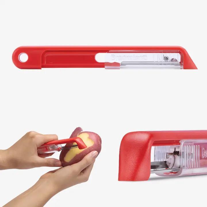 Sharple® - Self-sharpening Safety Peeler Red