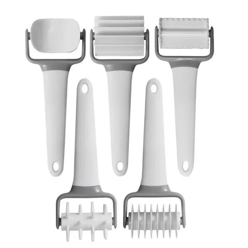 Pastry and Pasta Wheels, Set of 5 Dough Cutter Tools