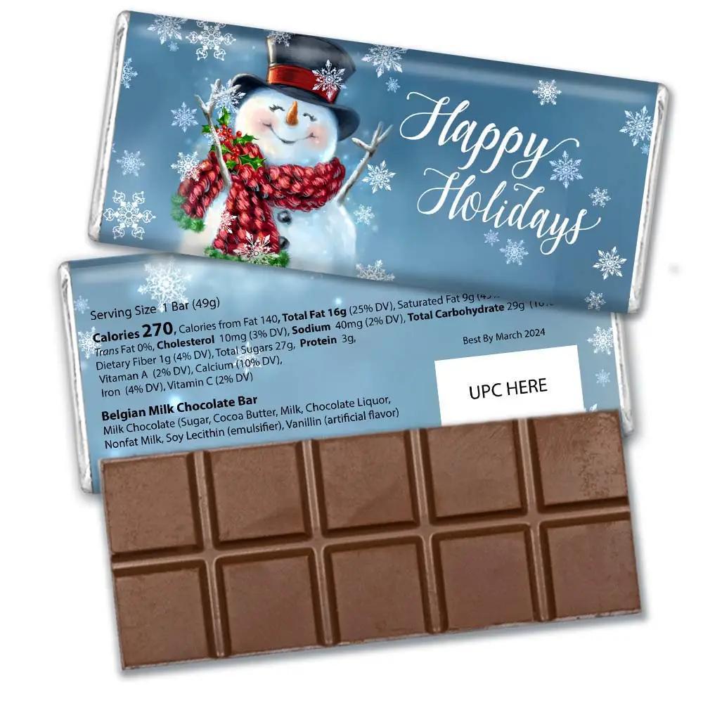 Holiday Belgian Milk Chocolate Bar
