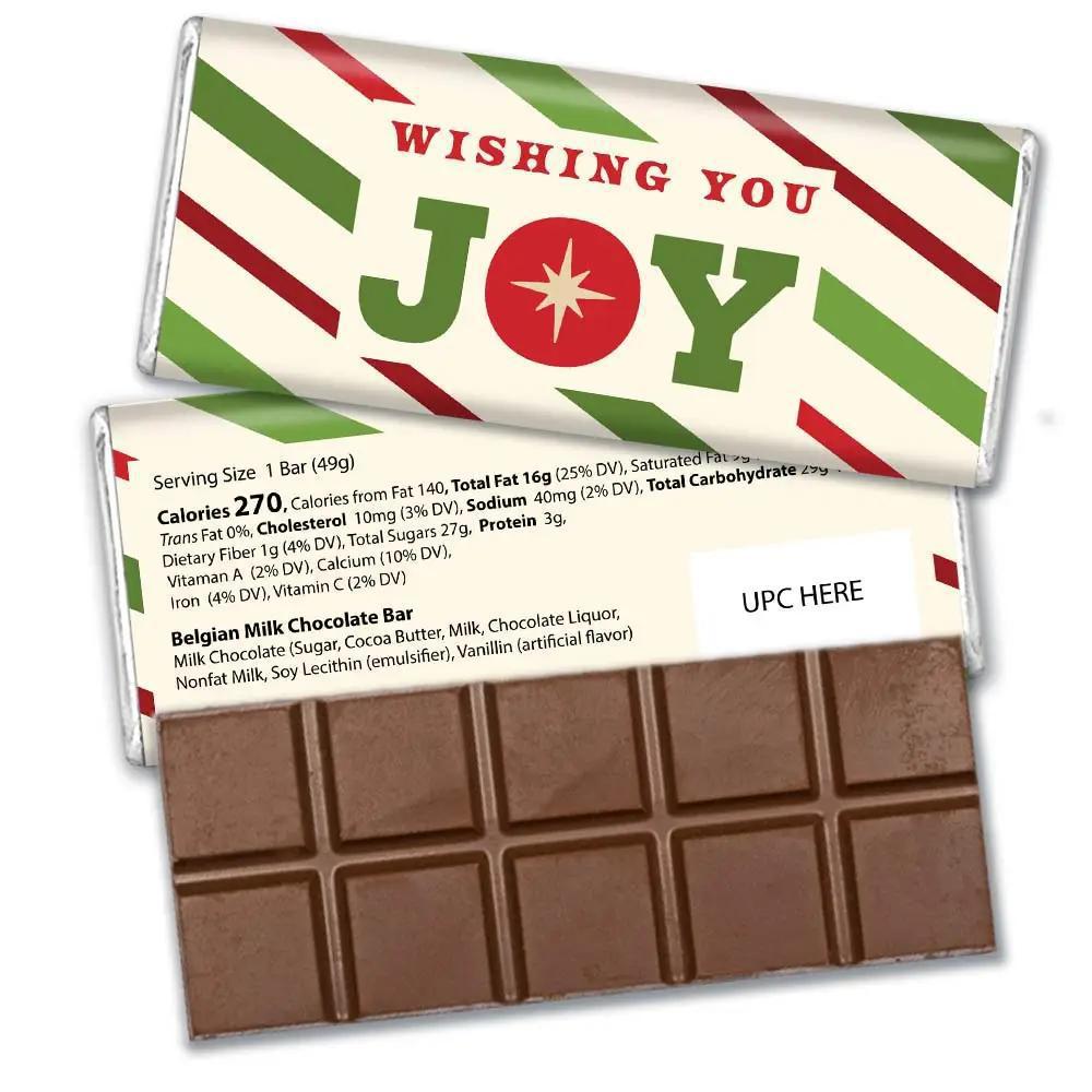Holiday Belgian Milk Chocolate Bar