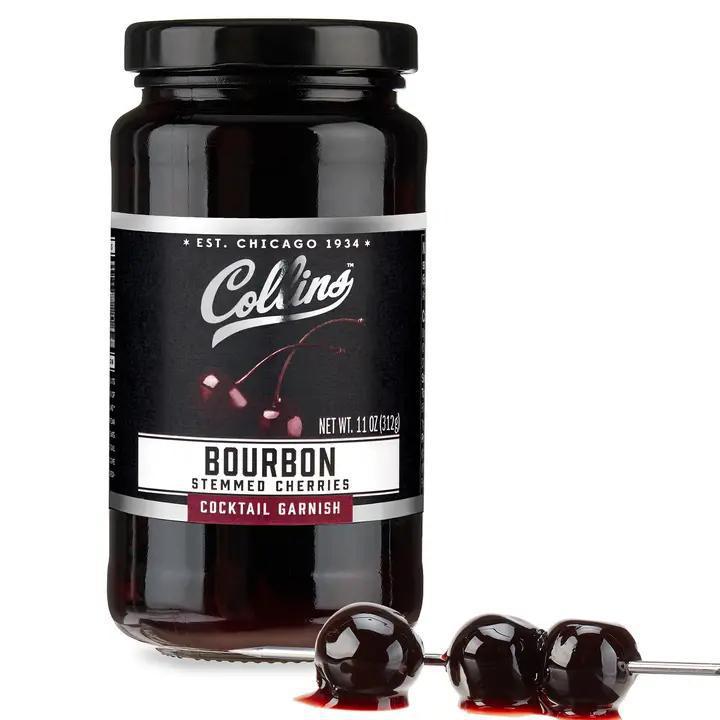 Bourbon Soaked Stemmed Cherries Cocktail Garnish