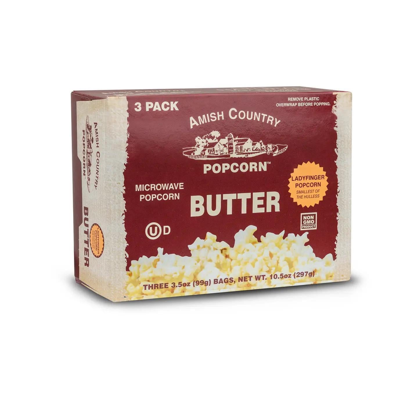 3pk Ladyfinger Butter Popcorn