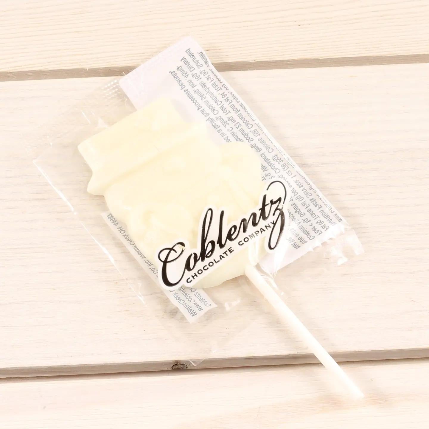 White Chocolate Snowman Pop