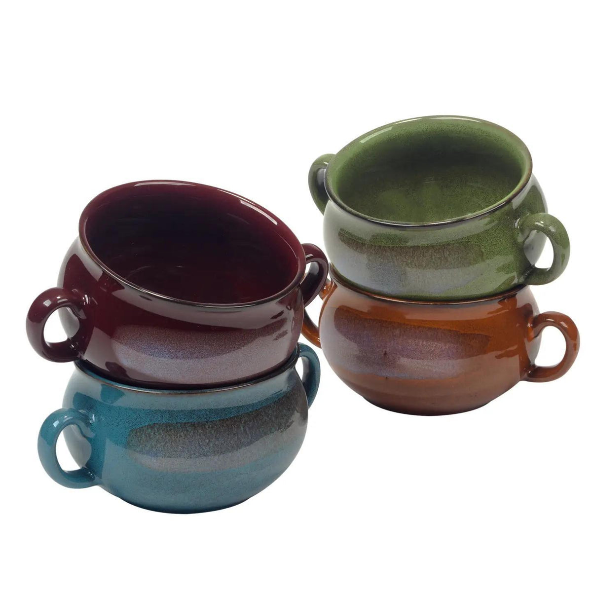 Stoneware 24oz Reactive Glaze Soup Crocks