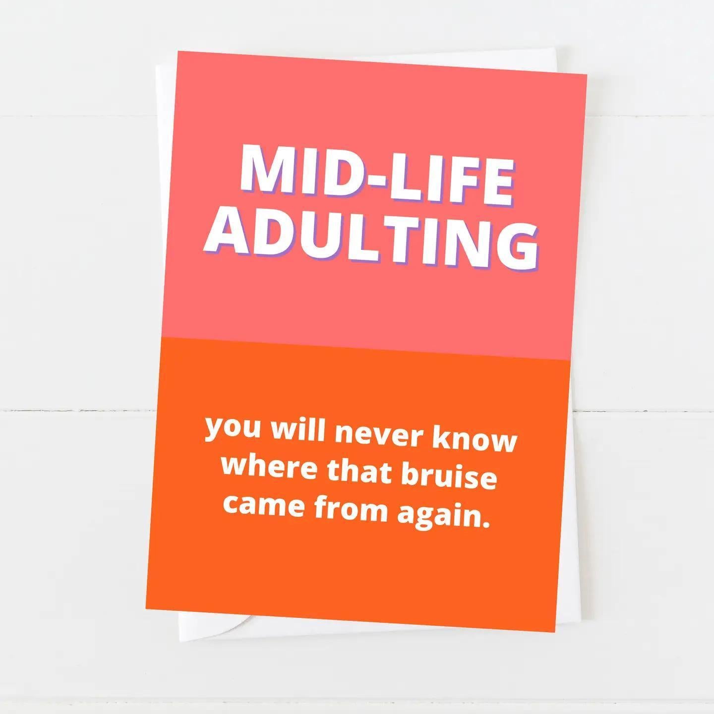 Funny Adulting Bruise Birthday Card