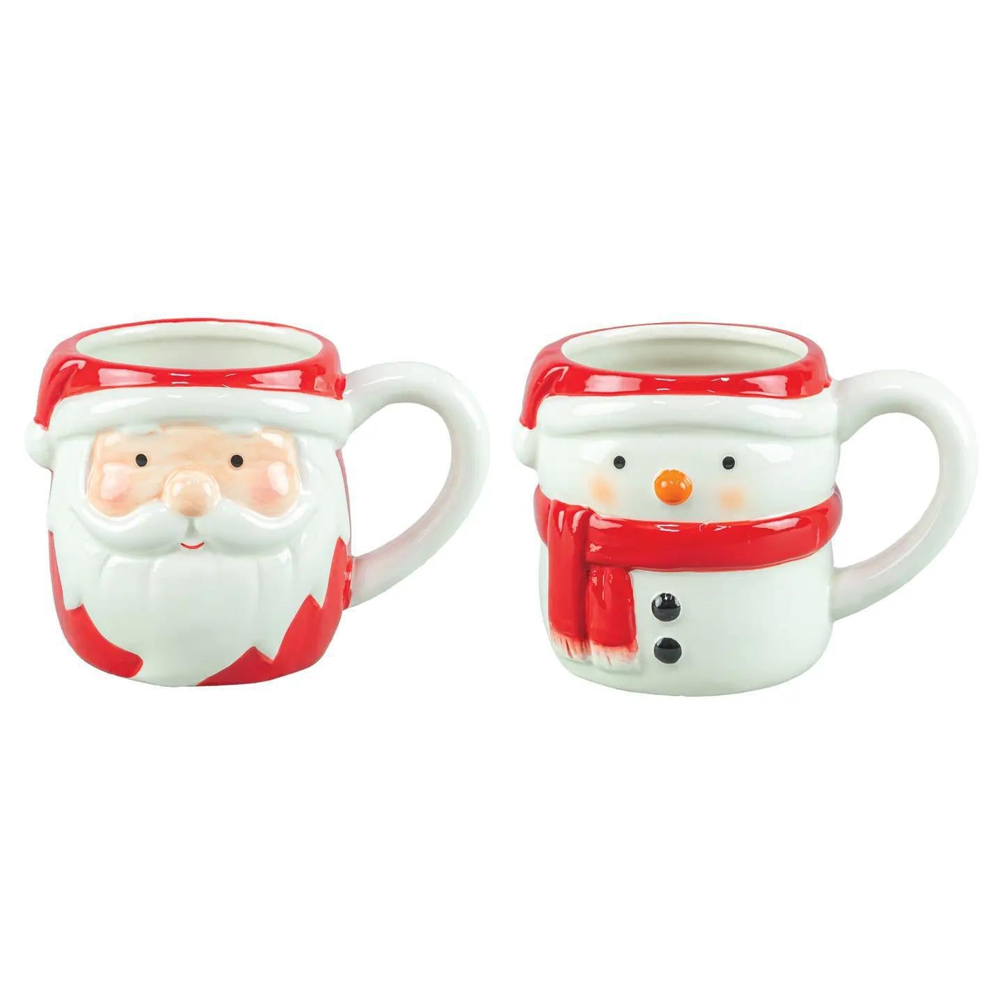 Jolly Santa Small Mug Set Of 2