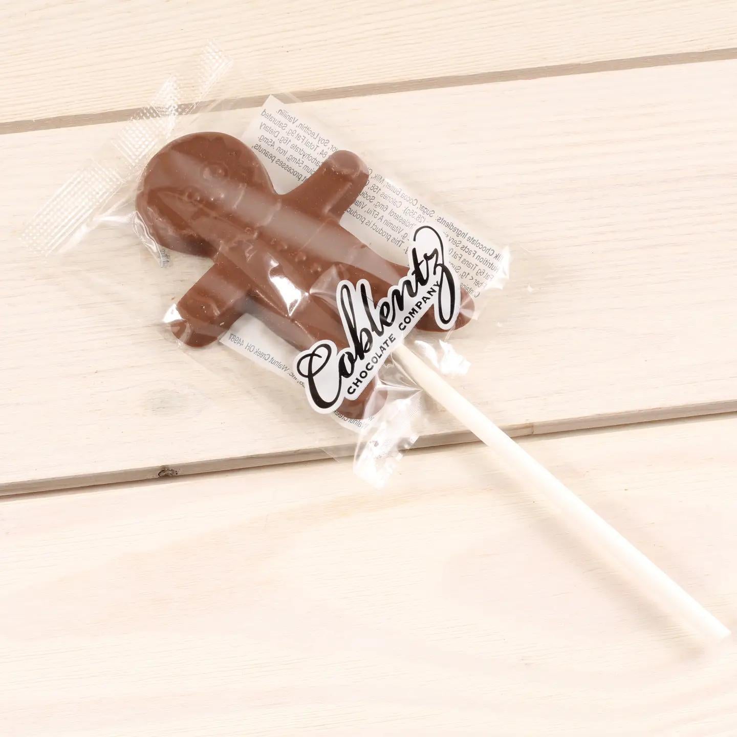 Milk Chocolate Gingerbread Man Pop