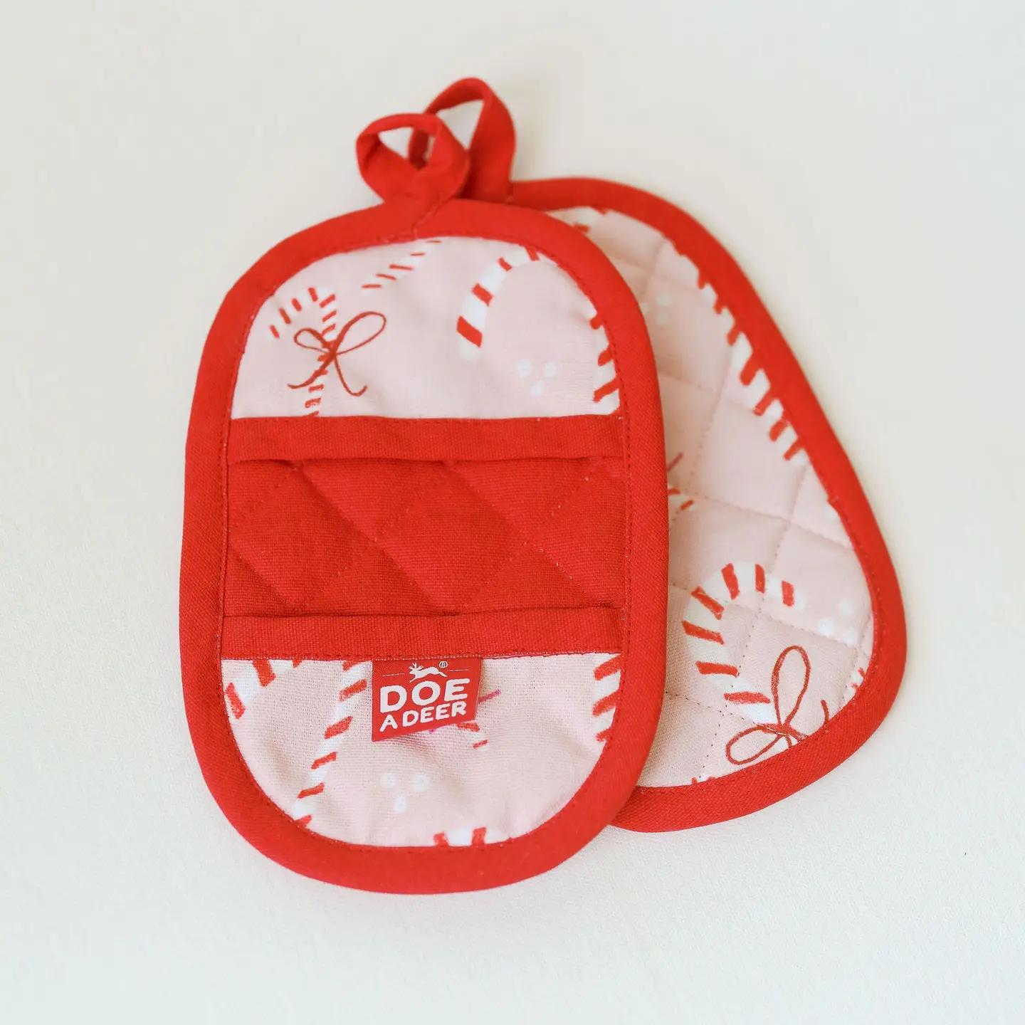 Candy Cane Mini Mitt Set