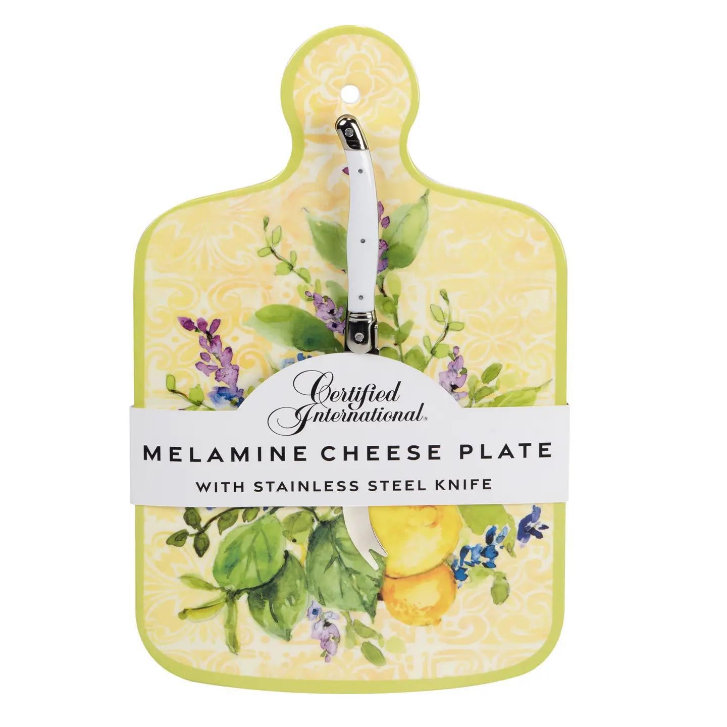 Melamine Cheese Plate Lemons
