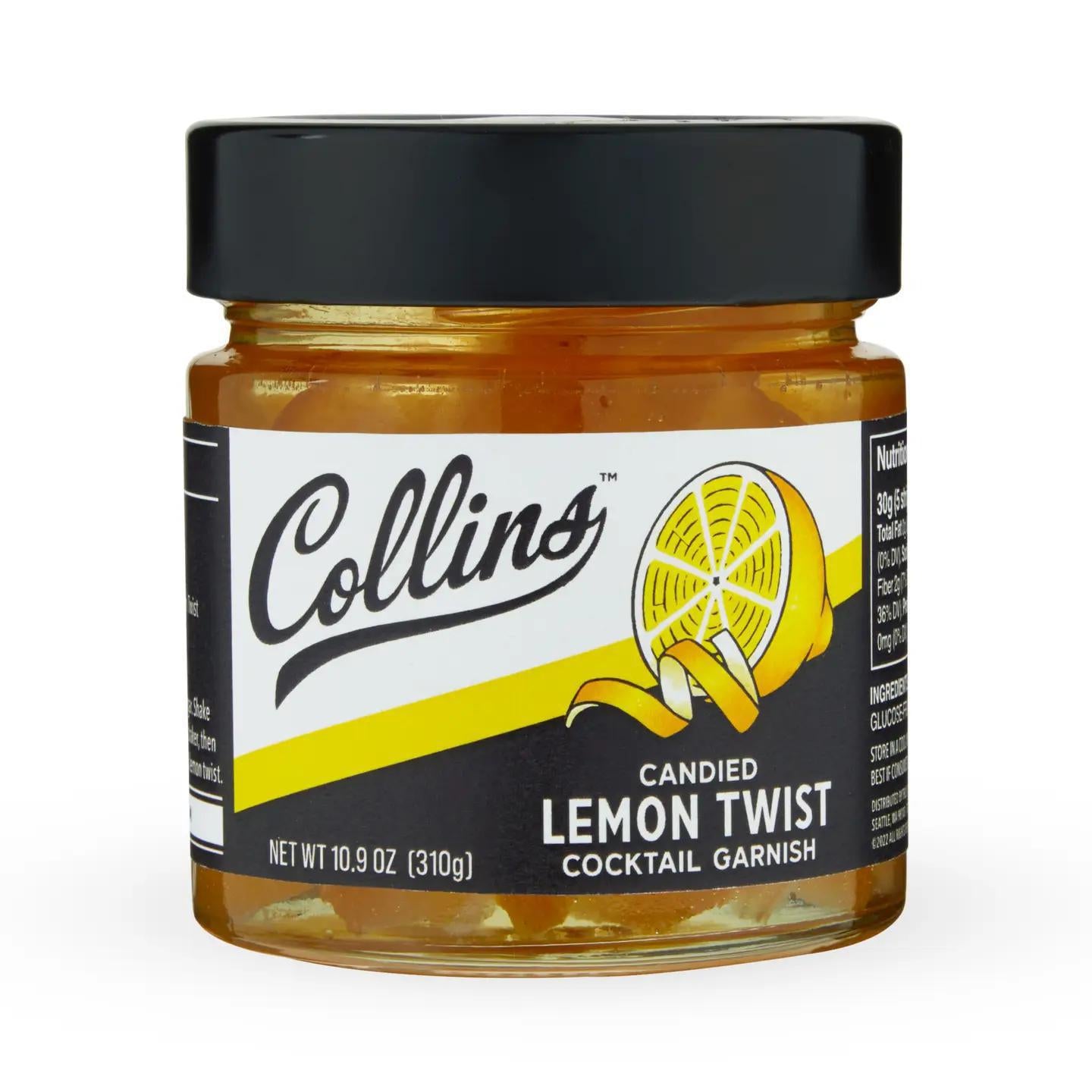 Lemon Peel Twist Cocktail Garnish