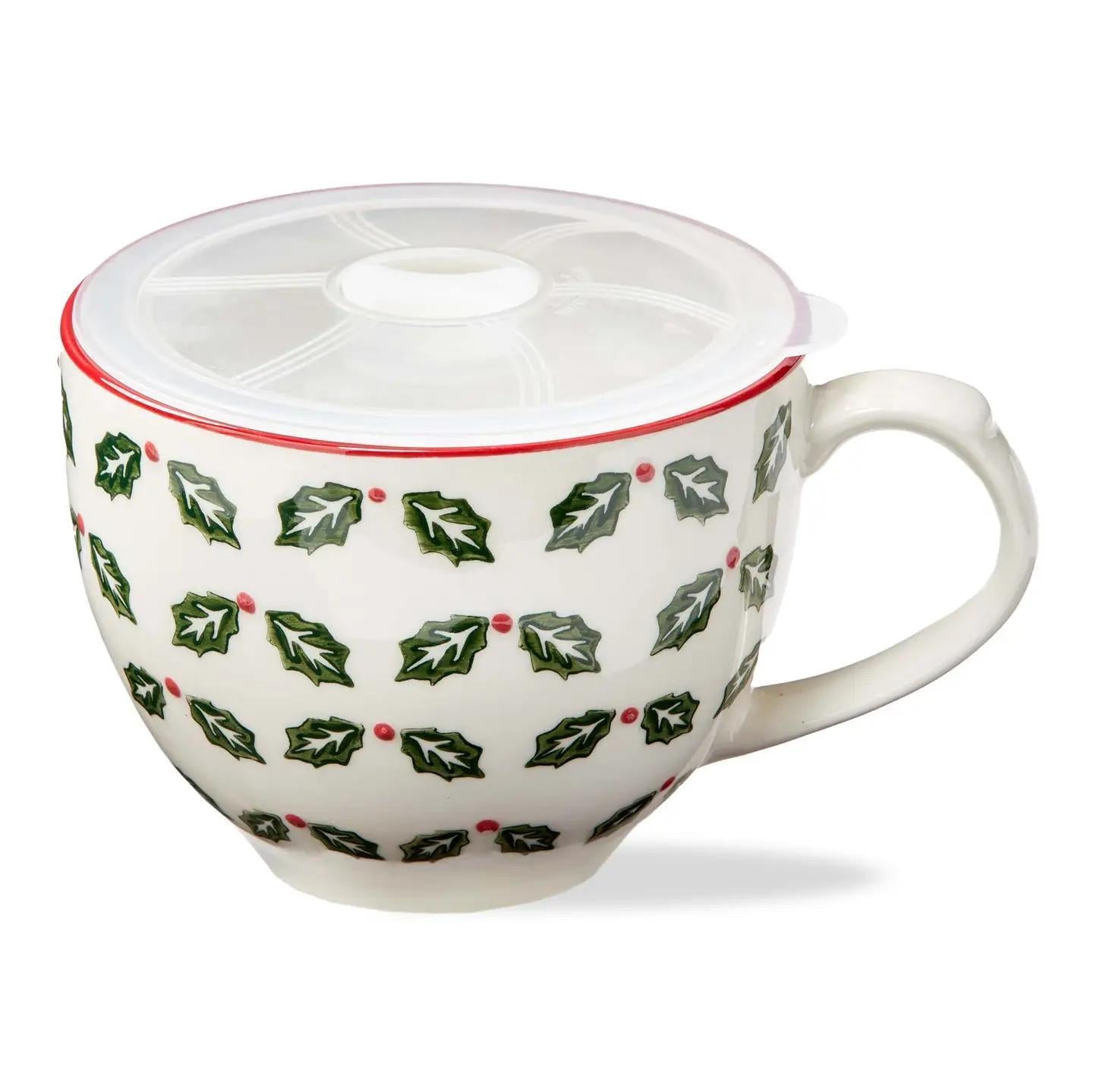 Holiday Soup Mug With Lid