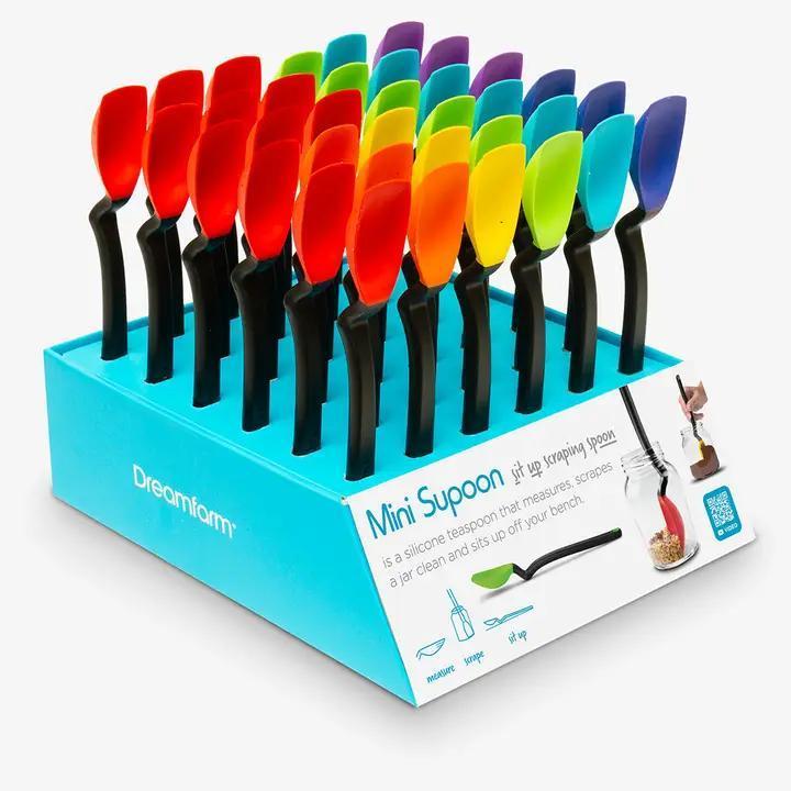 Mini Supoon® - Silicone Jar Spoon that Scrapes Clean - CDU default