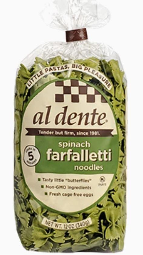 Spinach Farfalletti