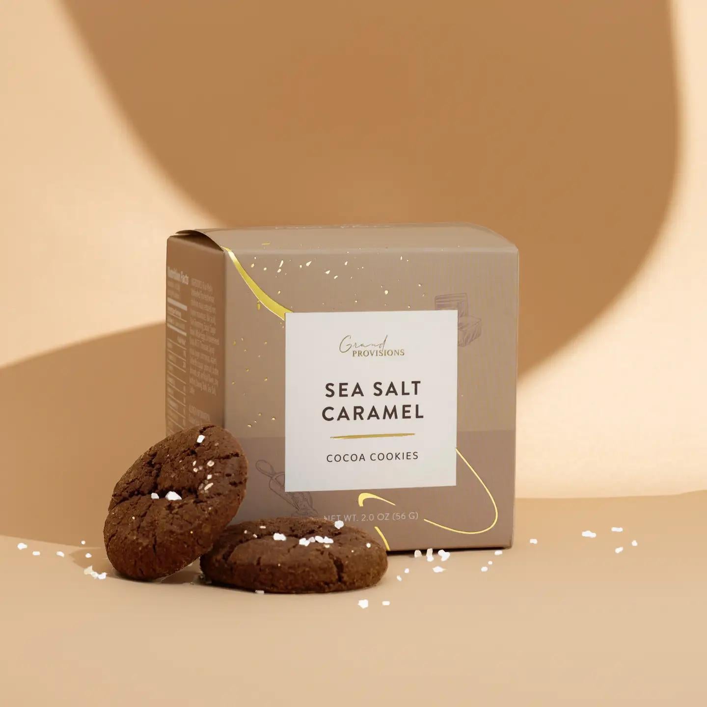 Sea Salt Caramel Cocoa Cookies