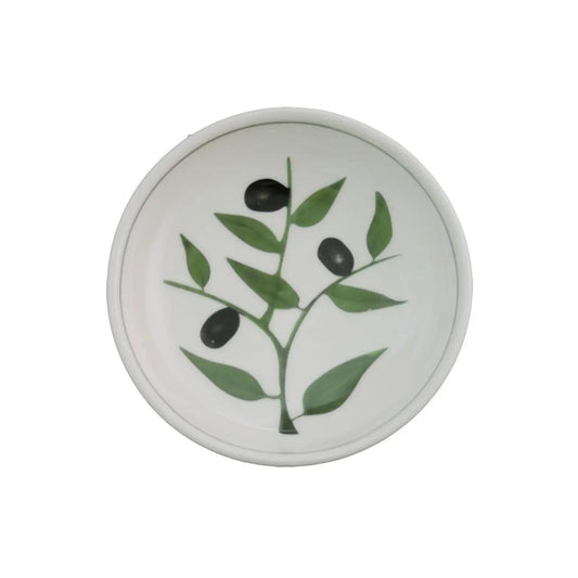 Olive Branch Large Dipping Round Bowl