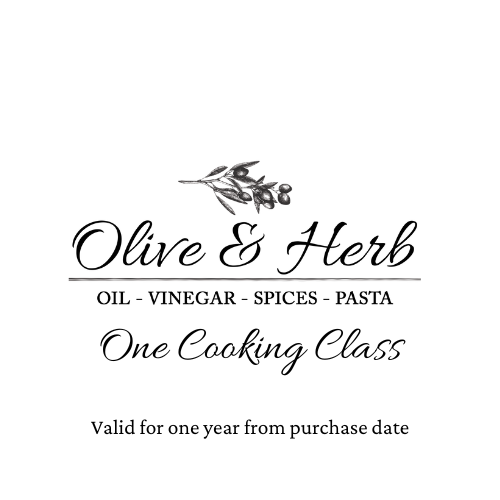Cooking Class Gift Card