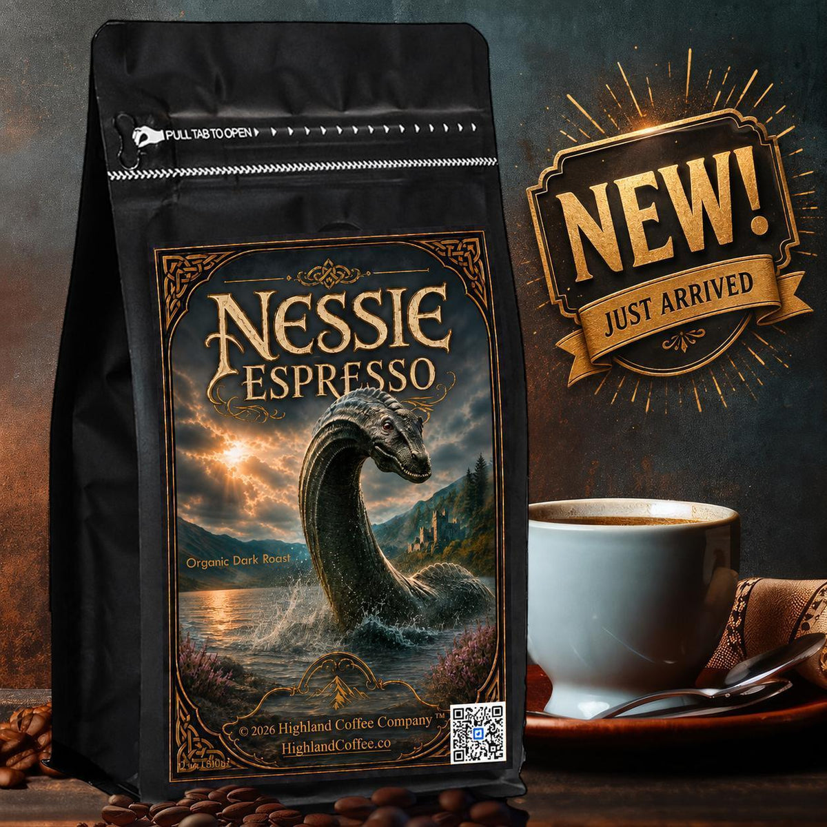 Nessie Espresso Organic Dark Roast