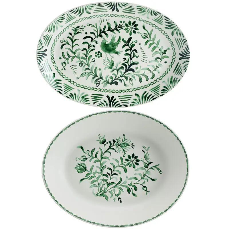 Fitz & Floyd Sicily Green Bowl/Platter