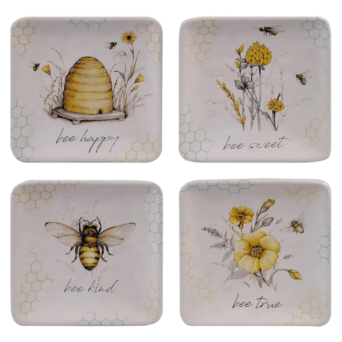 Bee Sweet Canape Plates