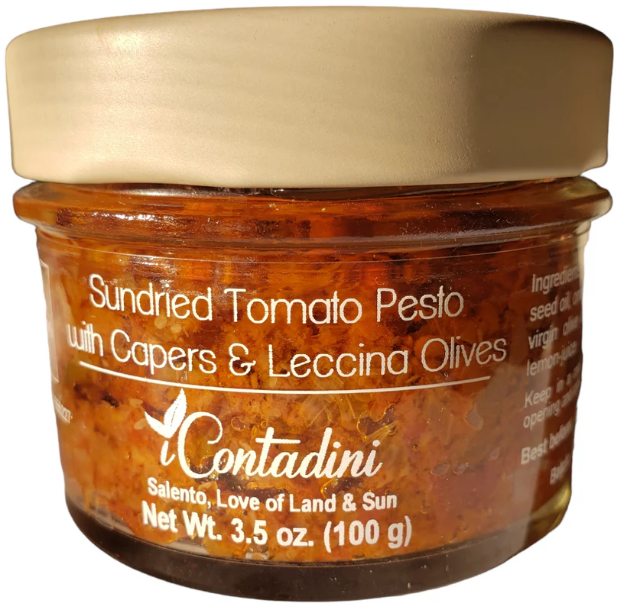 Sundried Tomato Pesto with Capers & Leccina Olives
