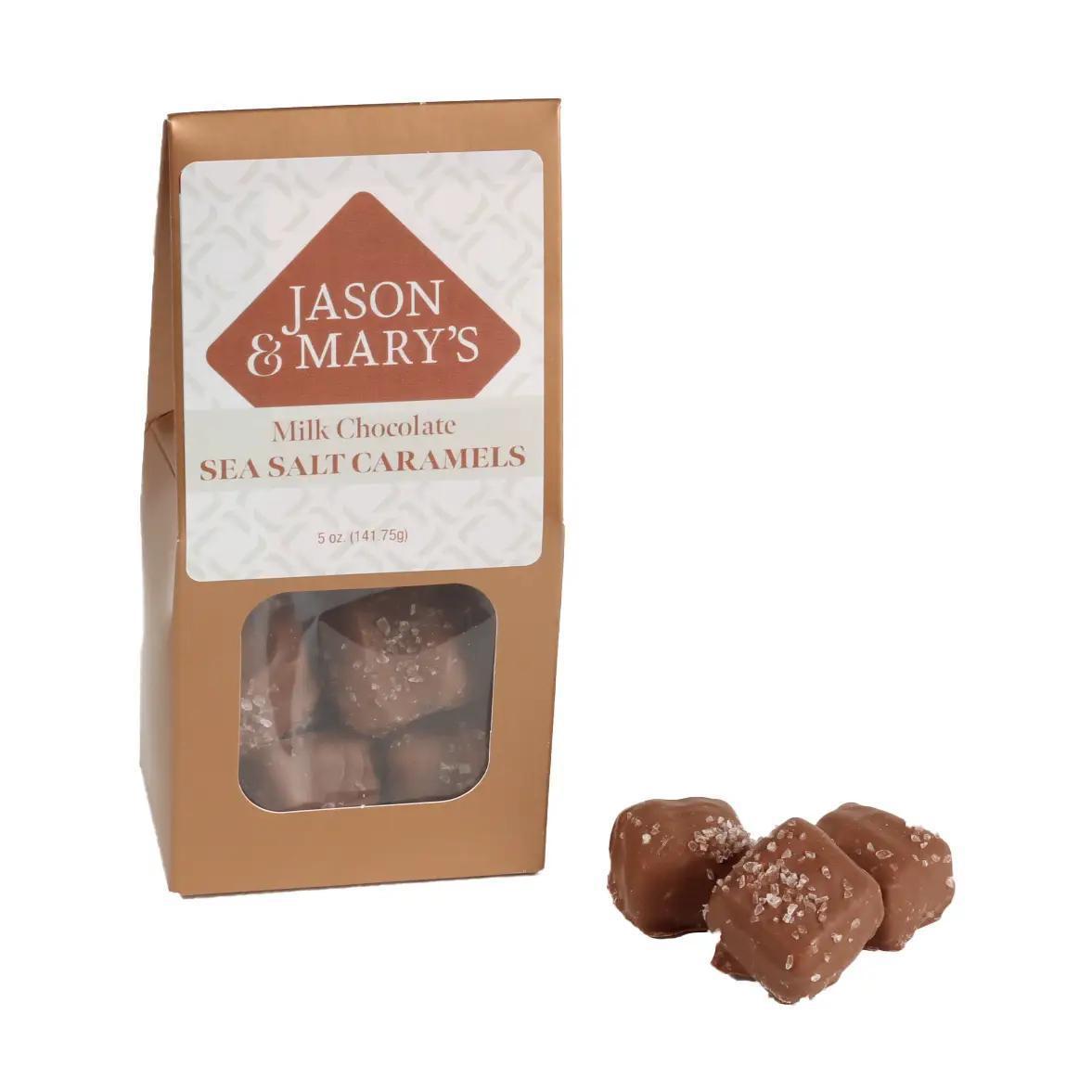 Milk Sea Salt Caramels Gable Box