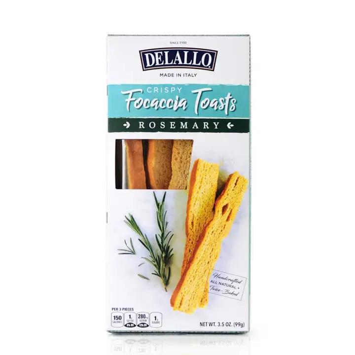 Delallo Focaccia Toasts (Rosemary)