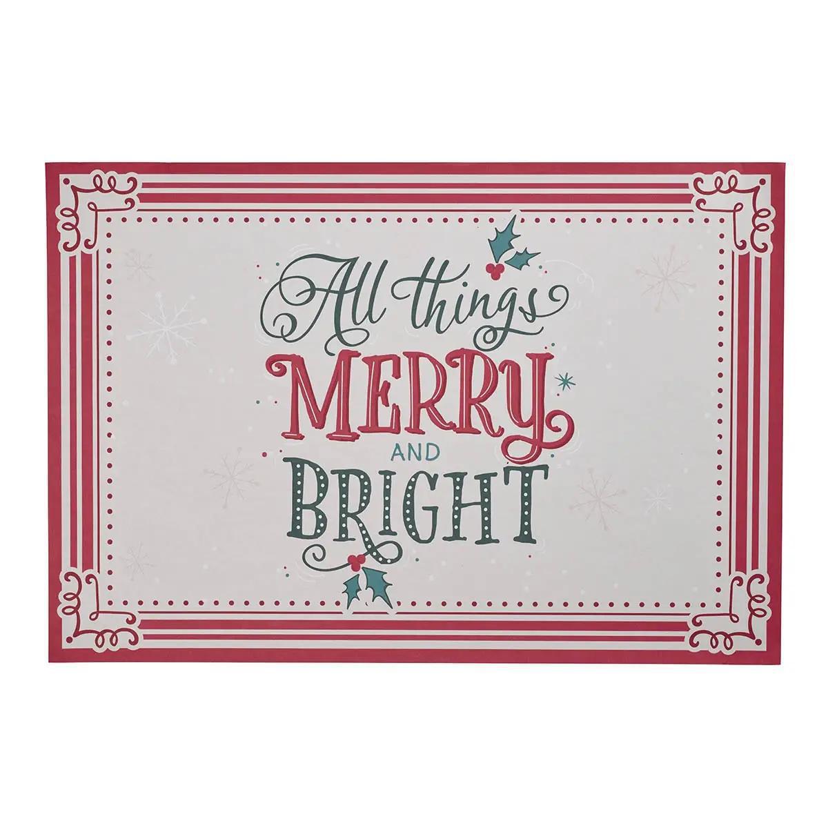Merry & Bright Paper Place Mats 12 pc