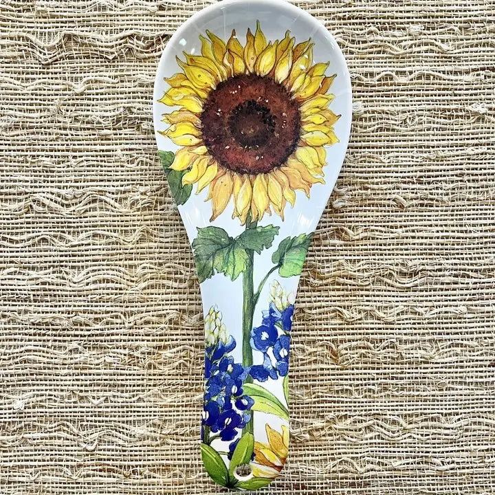 Sunflower & Bluebonnets Floral Flower