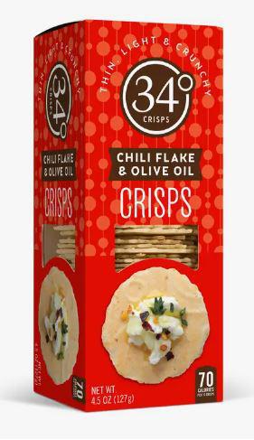 Chili Flake & Olive Oil Crisps (Crackers)