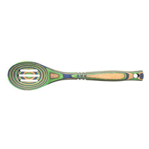 Pakka Slotted Spoon Peacock