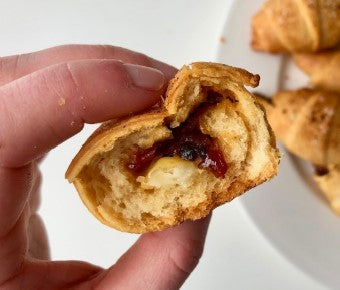 Baked Brie Croissants With Bacon Jam