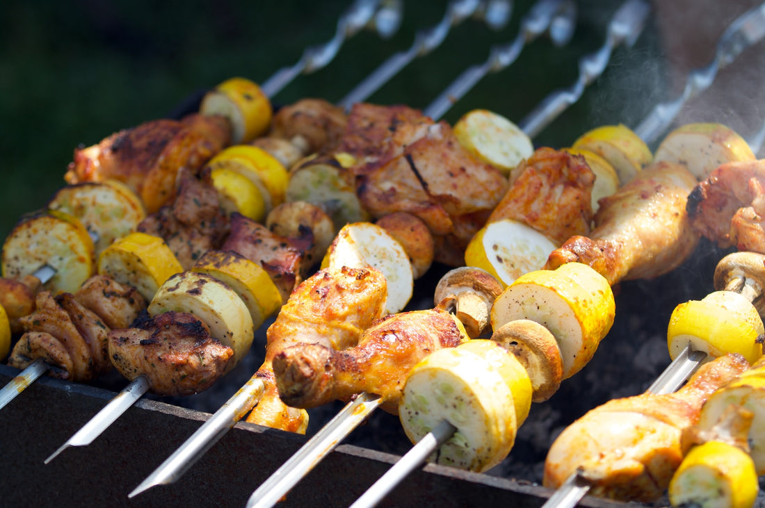 Coconut Curry Kebabs on the Grill