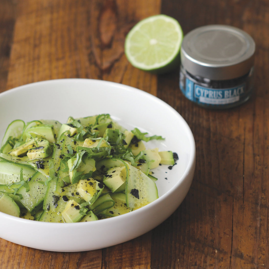 Cucumber and Avocado Salad with Tequila Poppy Seed Vinaigrette