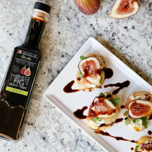 Fig Crostini with Prosciutto and Whipped Goat Cheese