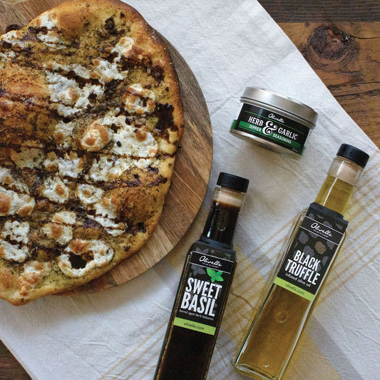 Garlic and Black Truffle Pizza