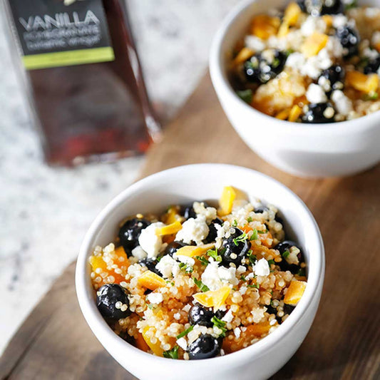 Mango and Blueberry Quinoa Salad with a Citrus Vinaigrette