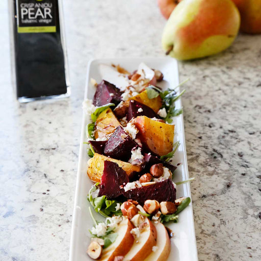 Roasted Beet, Pear, and Nut Salad