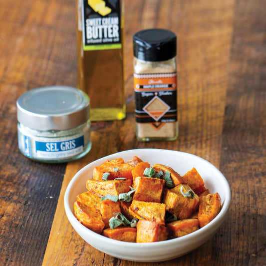 Sage Browned Butter Sweet Potatoes