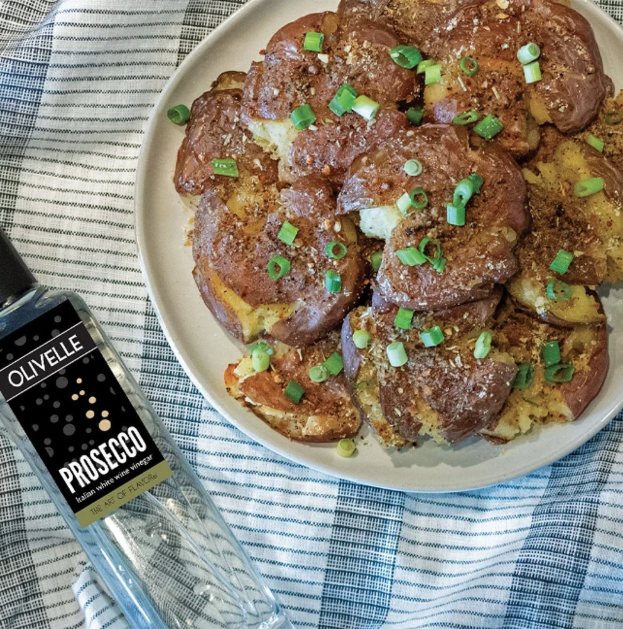 Salt & Vinegar Smashed Potatoes – Olive Herb Co