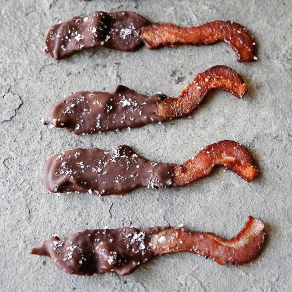 Sweet and Salty Chocolate Dipped Bacon