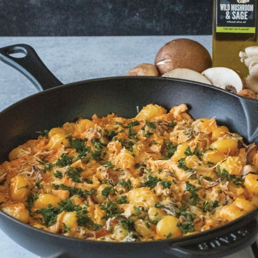 Creamy Wild Mushroom and Sage Gnocchi
