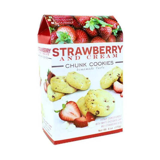 Strawberry & Cream Chunk Cookies
