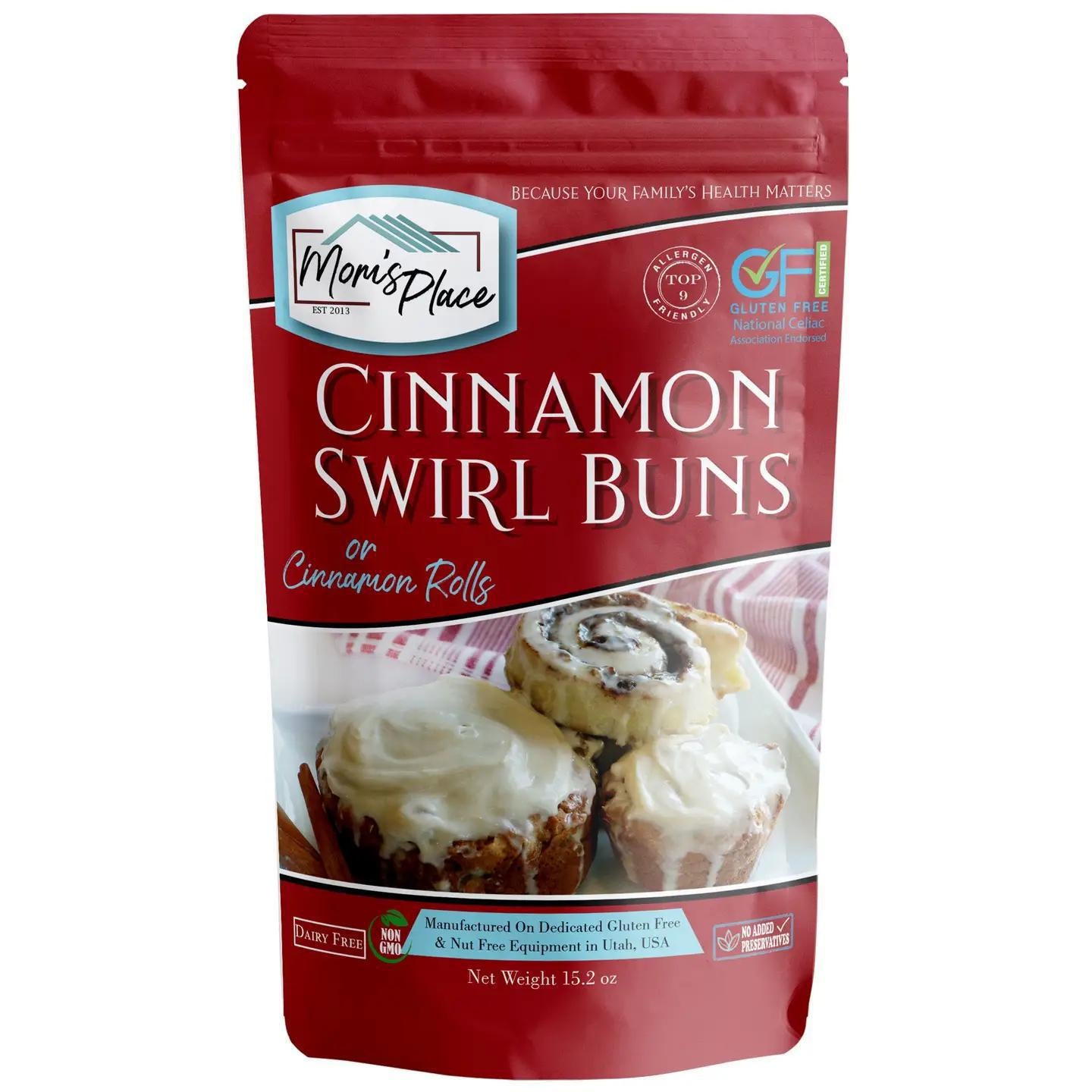 Gluten-Free Cinnamon Swirl Bun or Cinnamon Roll Mix