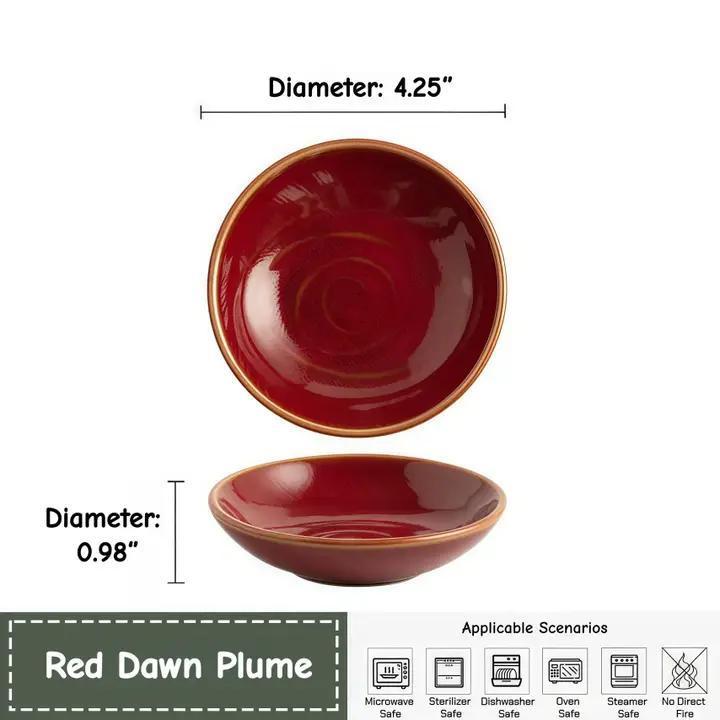 Plume Shadow Ceramic Dipping/Sauce Dish (4.25")