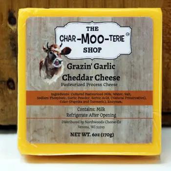 6oz Grazin' Garlic Cheese square