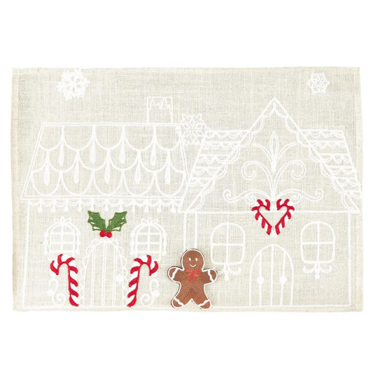 Gingerbread Town Embellished Placemat