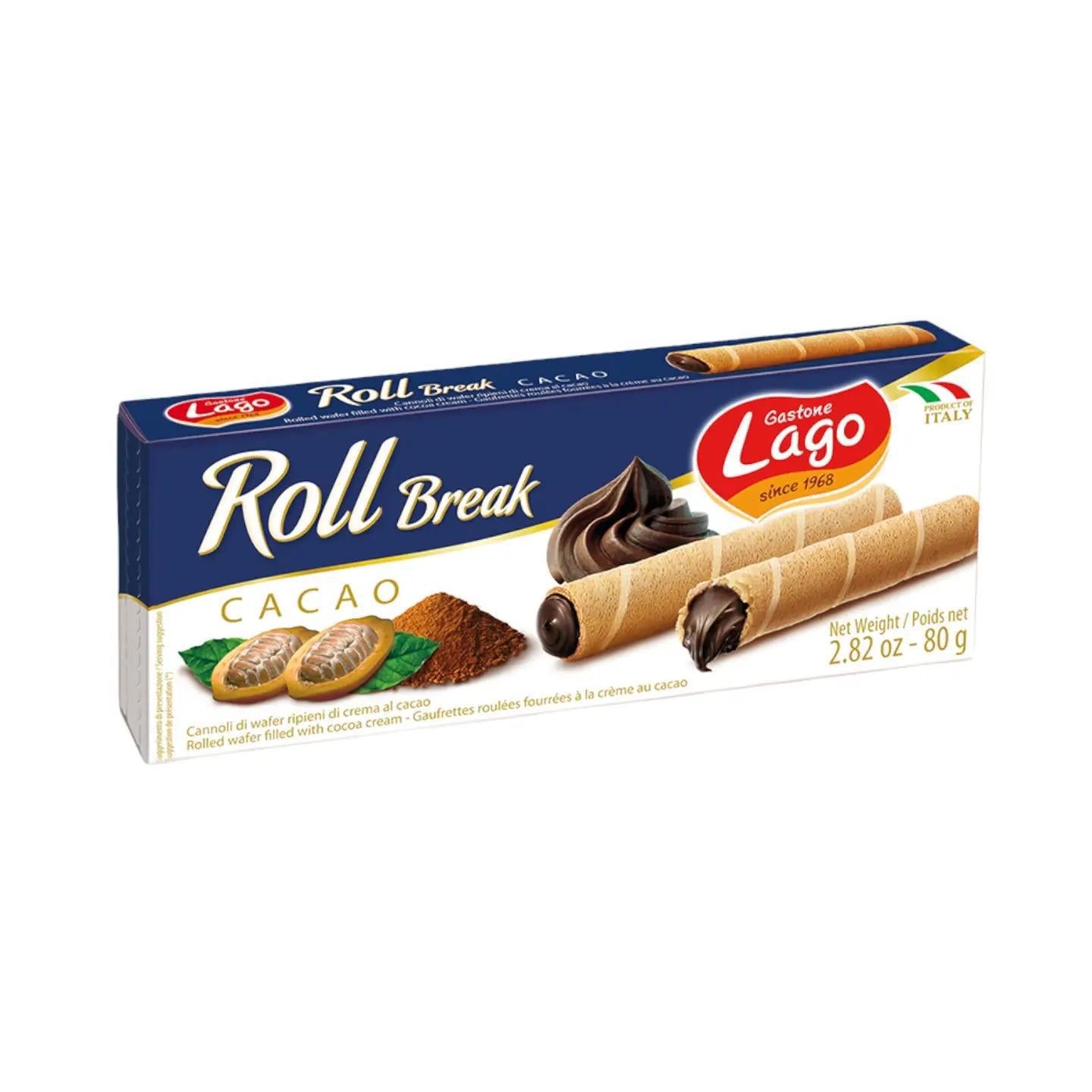 Roll Break Wafers with Cocoa Cream